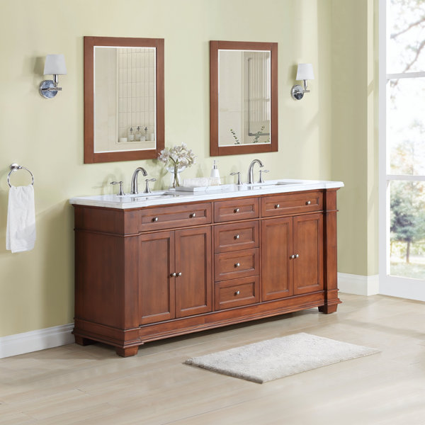 Lark Manor Artimon 72'' Double Bathroom Vanity with Top | Wayfair
